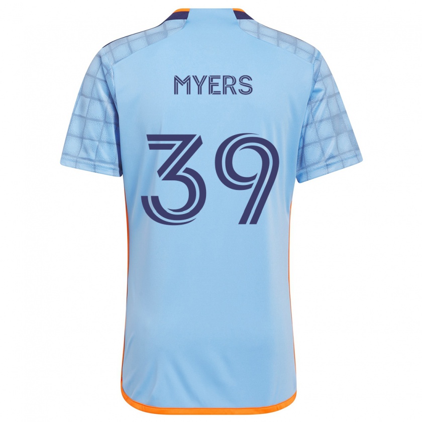 Kandiny Mujer Camiseta Md Myers #39 Azul Naranja 1ª Equipación 2024/25 La Camisa