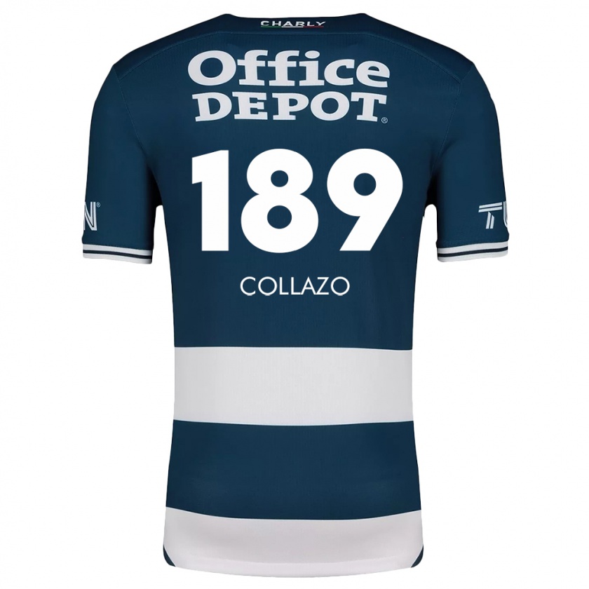 Kandiny Dames David Collazo #189 Blauw Wit Thuisshirt Thuistenue 2024/25 T-Shirt België