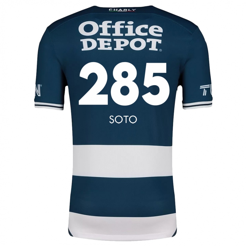 Kandiny Dames Edwin Soto #285 Blauw Wit Thuisshirt Thuistenue 2024/25 T-Shirt België