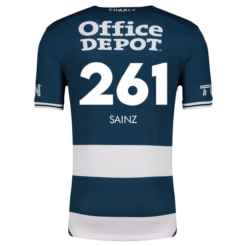 Kandiny Dames Diego Sáinz #261 Blauw Wit Thuisshirt Thuistenue 2024/25 T-Shirt België