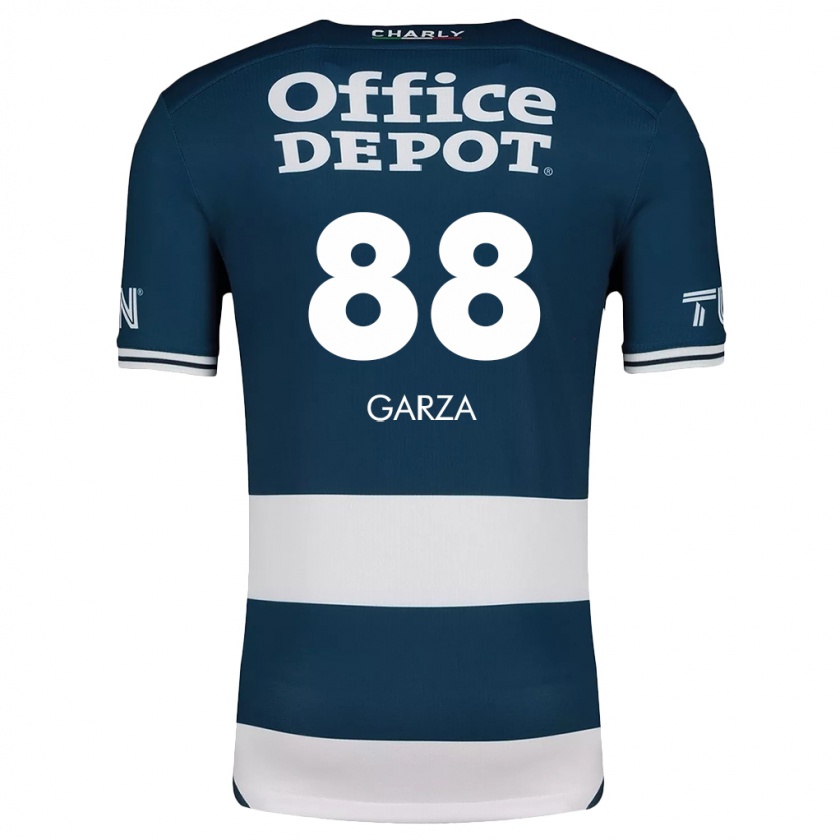 Kandiny Mujer Camiseta Adrián Garza #88 Azul Blanco 1ª Equipación 2024/25 La Camisa