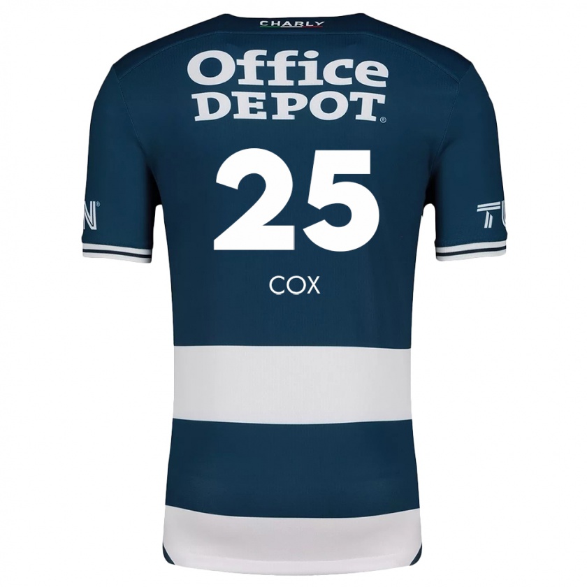 Kandiny Mujer Camiseta Marta Cox #25 Azul Blanco 1ª Equipación 2024/25 La Camisa