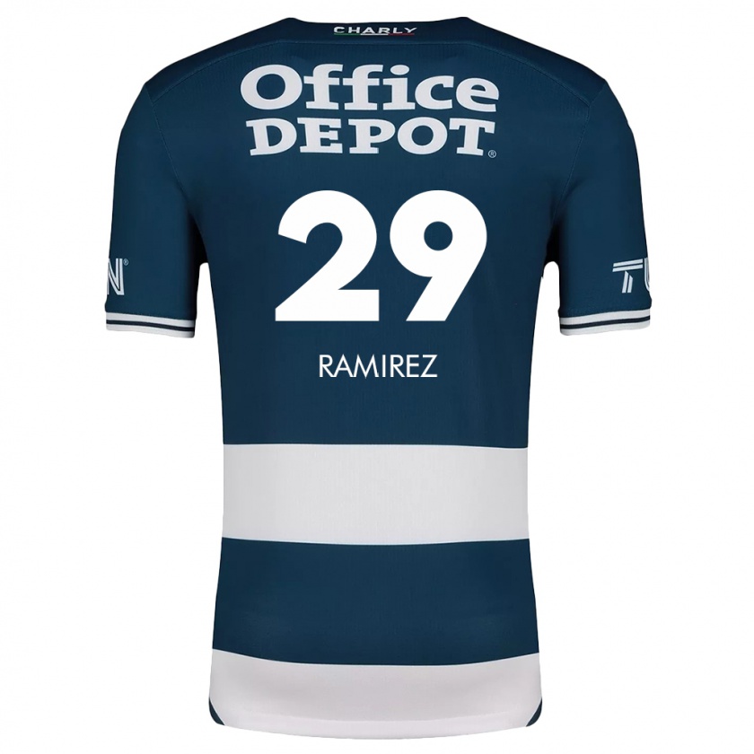 Kandiny Mujer Camiseta Elliana Ramirez #29 Azul Blanco 1ª Equipación 2024/25 La Camisa