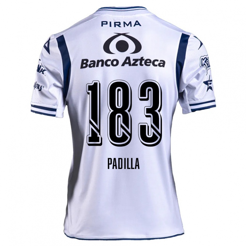 Kandiny Mujer Camiseta Donovan Padilla #183 Blanco Azul Marino 1ª Equipación 2024/25 La Camisa