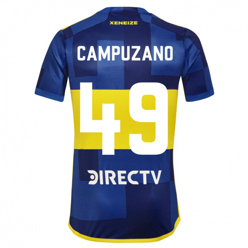 Kandiny Dames Jorman Campuzano #49 Blauw Geel Thuisshirt Thuistenue 2024/25 T-Shirt België