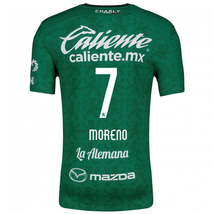 Kandiny Donna Maglia Iván Moreno #7 Verde Bianco Kit Gara Home 2024/25 Maglietta