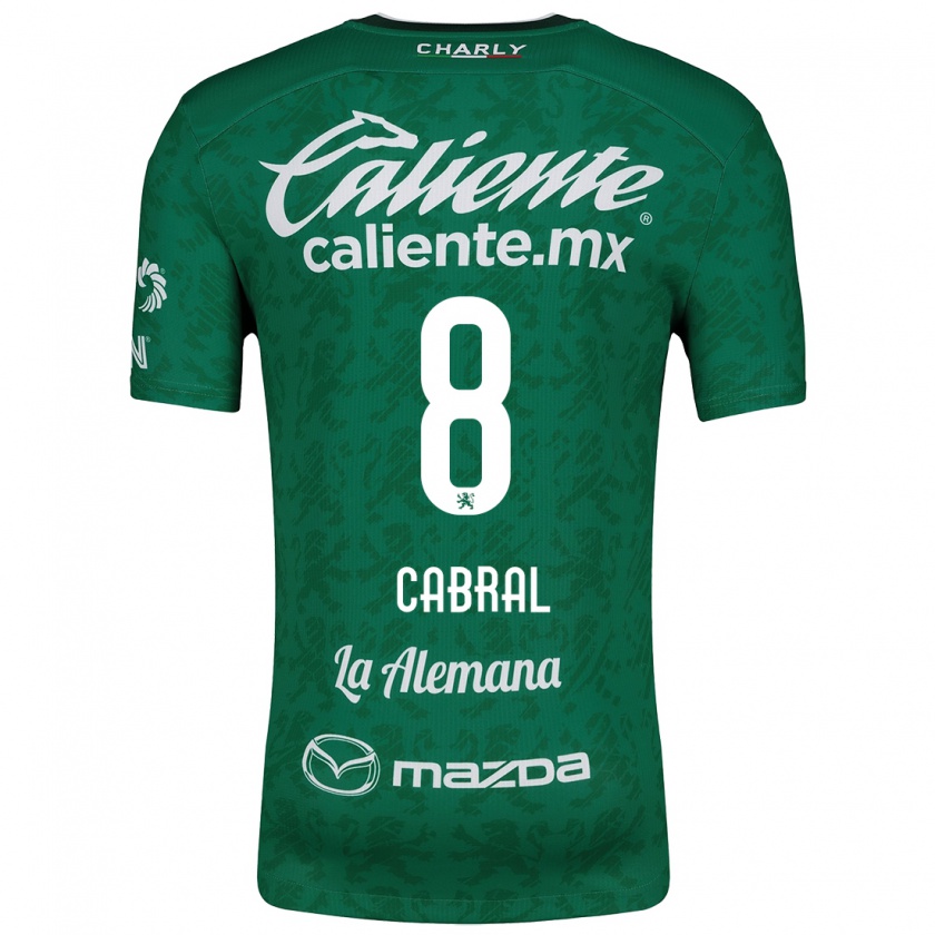 Kandiny Dames Luciano Cabral #8 Groen Wit Thuisshirt Thuistenue 2024/25 T-Shirt België