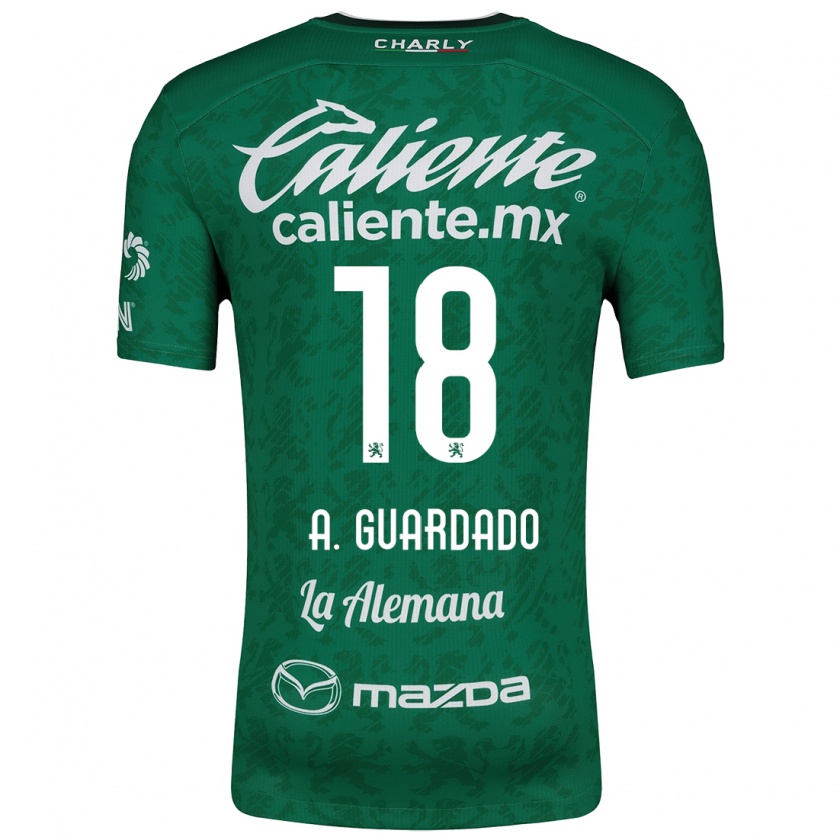 Kandiny Dames Andrés Guardado #18 Groen Wit Thuisshirt Thuistenue 2024/25 T-Shirt