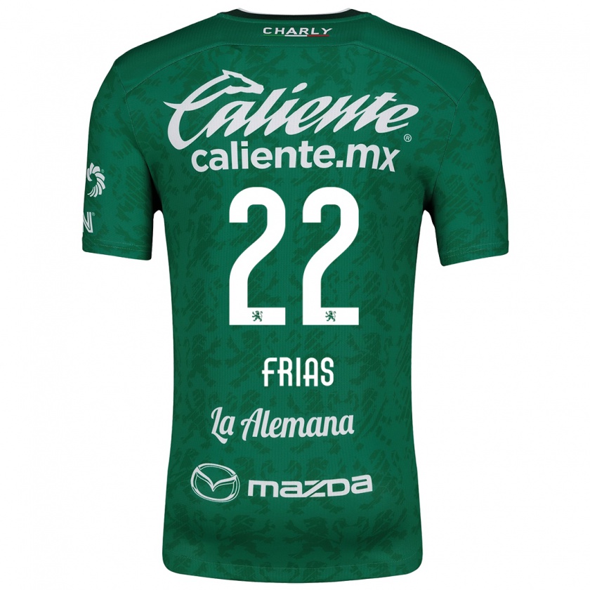 Kandiny Dames Adonis Frías #22 Groen Wit Thuisshirt Thuistenue 2024/25 T-Shirt België