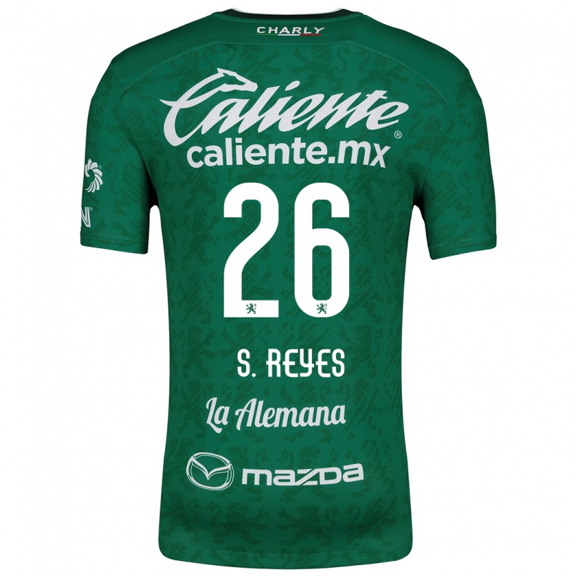 Kandiny Donna Maglia Salvador Reyes #26 Verde Bianco Kit Gara Home 2024/25 Maglietta