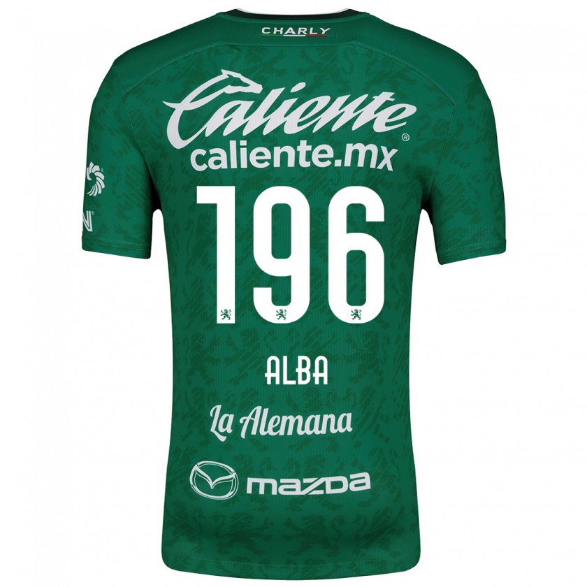 Kandiny Dames Óscar Alba #196 Groen Wit Thuisshirt Thuistenue 2024/25 T-Shirt België