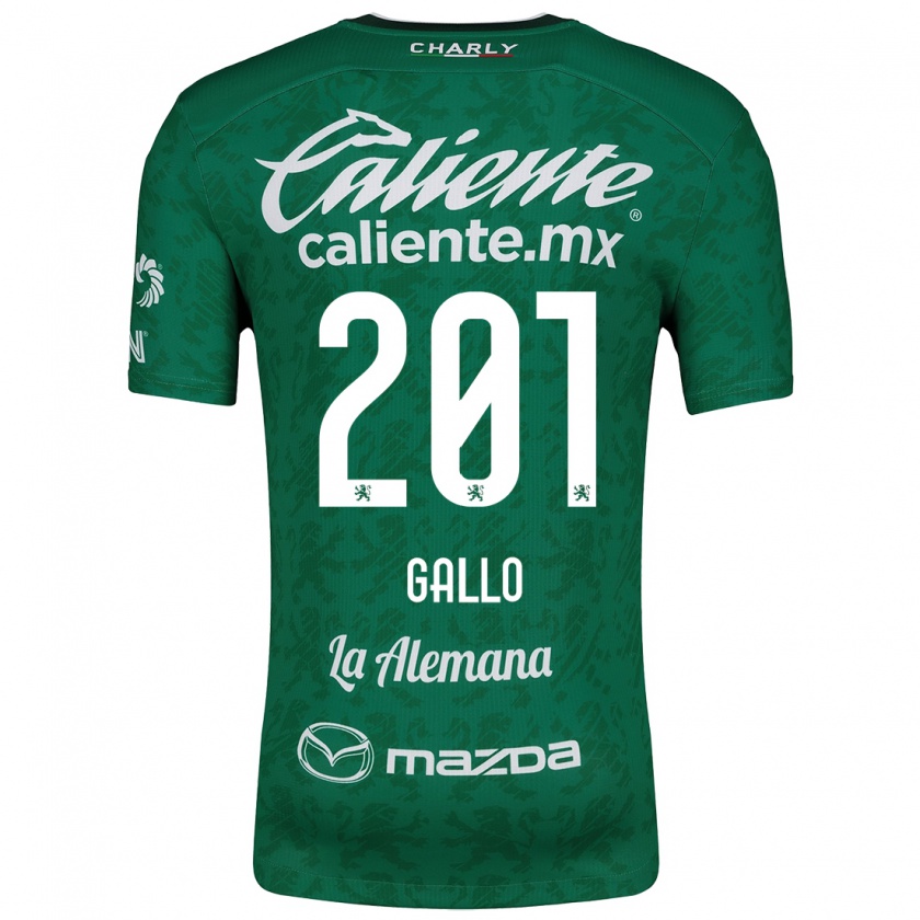 Kandiny Donna Maglia Andrés Gallo #201 Verde Bianco Kit Gara Home 2024/25 Maglietta