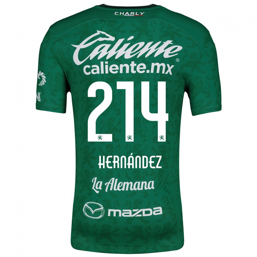 Kandiny Dames Iván Hernández #214 Groen Wit Thuisshirt Thuistenue 2024/25 T-Shirt België