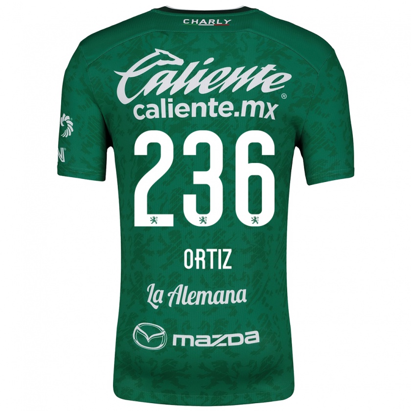 Kandiny Donna Maglia Youssef Ortiz #236 Verde Bianco Kit Gara Home 2024/25 Maglietta