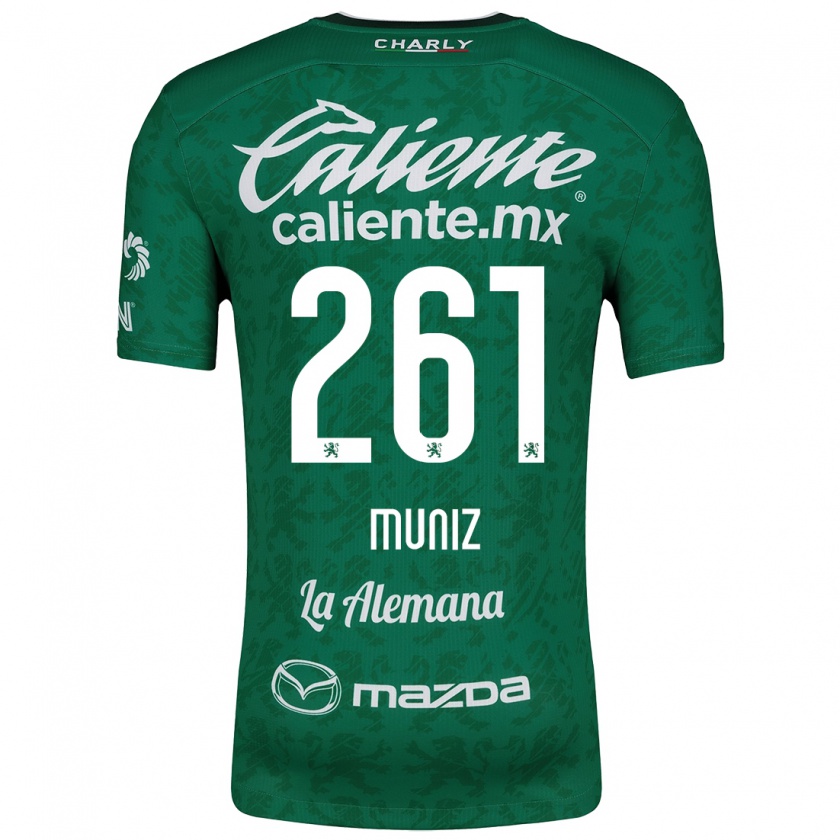 Kandiny Donna Maglia César Muñiz #261 Verde Bianco Kit Gara Home 2024/25 Maglietta