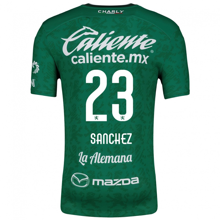 Kandiny Dames Borja Sánchez #23 Groen Wit Thuisshirt Thuistenue 2024/25 T-Shirt