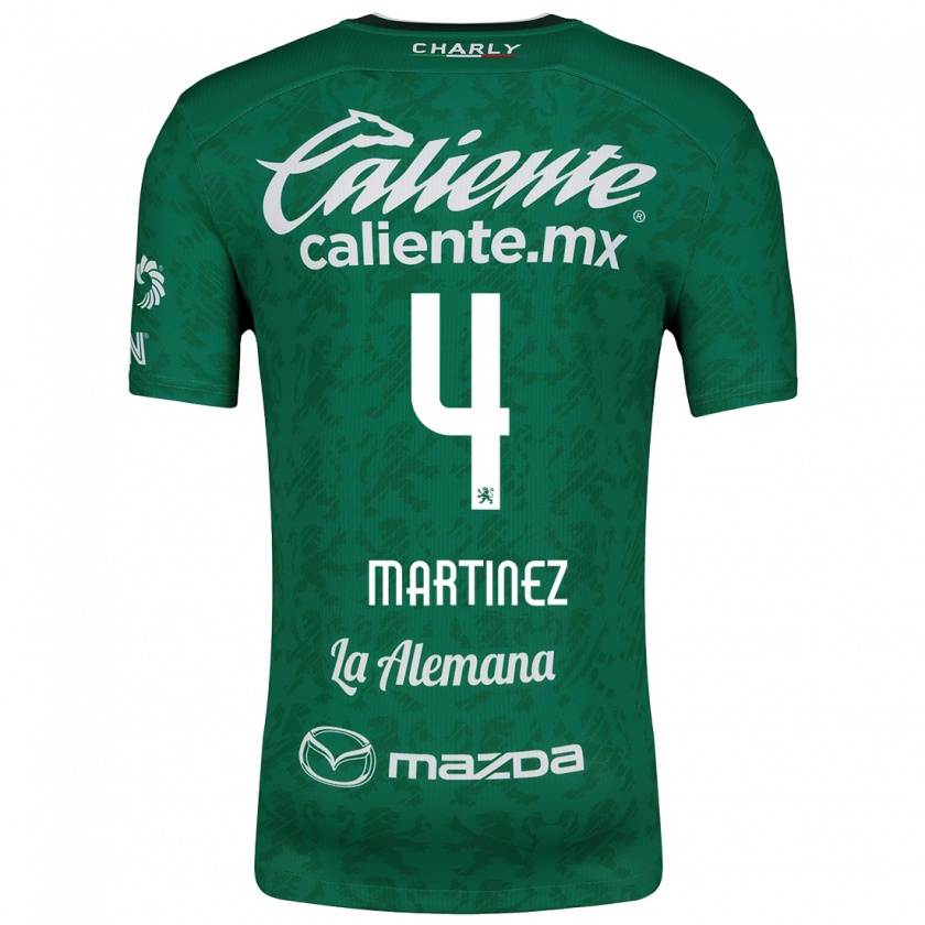 Kandiny Donna Maglia Mitzi Martínez #4 Verde Bianco Kit Gara Home 2024/25 Maglietta