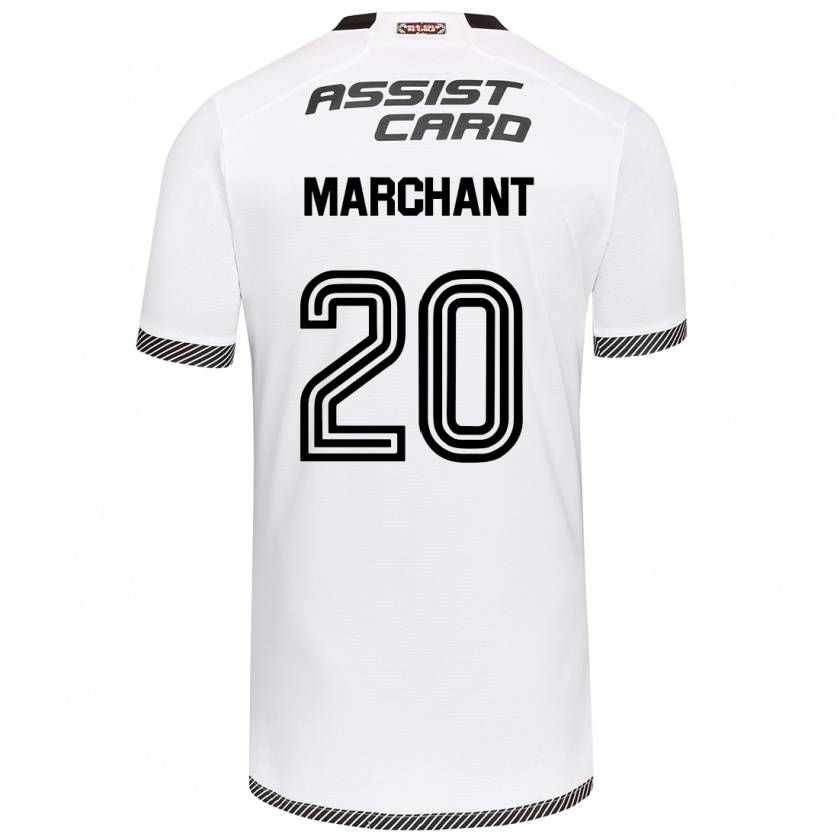 Kandiny Damen Francisco Marchant #20 Weiß Schwarz Heimtrikot Trikot 2024/25 T-Shirt Österreich