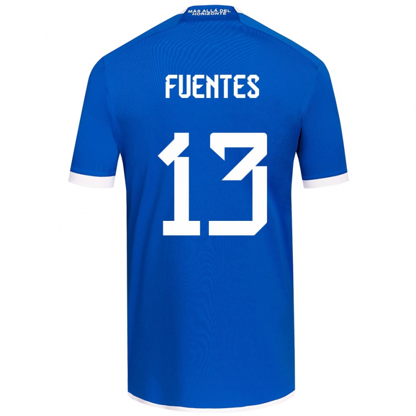 Kandiny Mujer Camiseta Karen Fuentes #13 Azul Blanco 1ª Equipación 2024/25 La Camisa