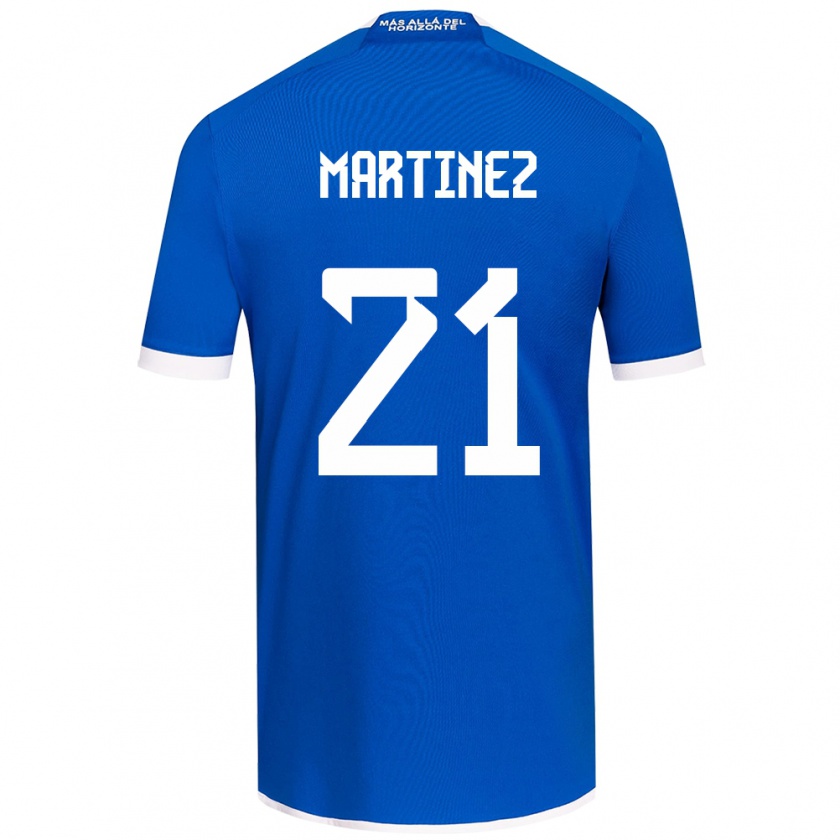 Kandiny Mujer Camiseta Maria Martínez #21 Azul Blanco 1ª Equipación 2024/25 La Camisa