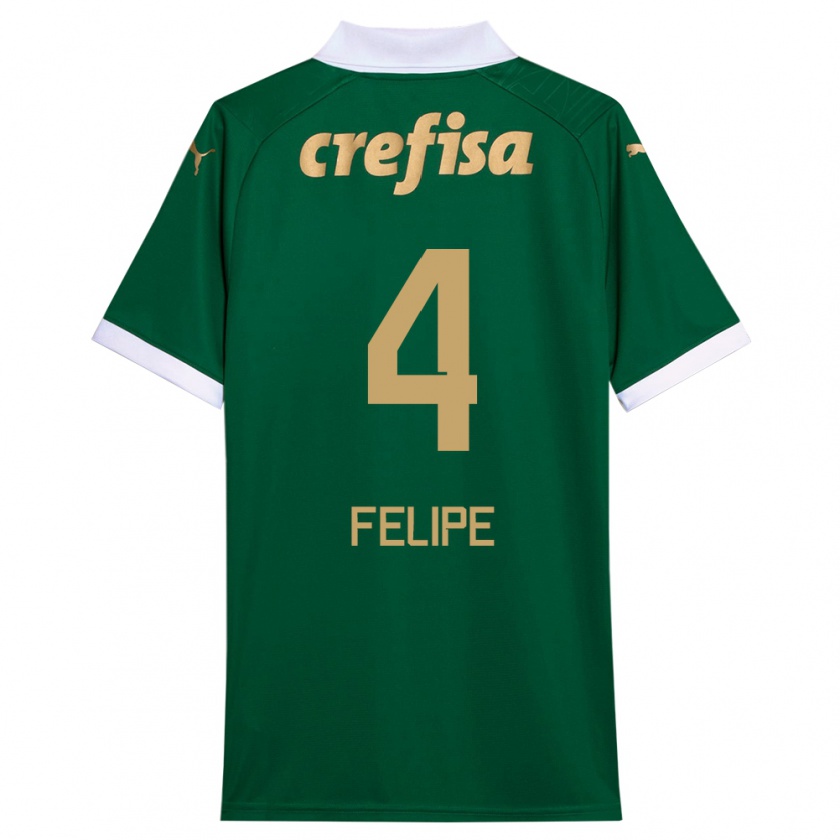 Kandiny Mujer Camiseta Pedro Felipe #4 Verde Blanco 1ª Equipación 2024/25 La Camisa México