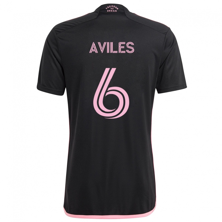 Kandiny Donna Maglia Tomás Avilés #6 Nero Kit Gara Away 2024/25 Maglietta