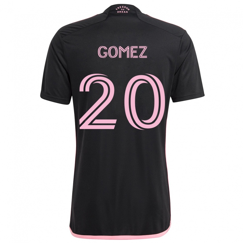 Kandiny Donna Maglia Diego Gómez #20 Nero Kit Gara Away 2024/25 Maglietta