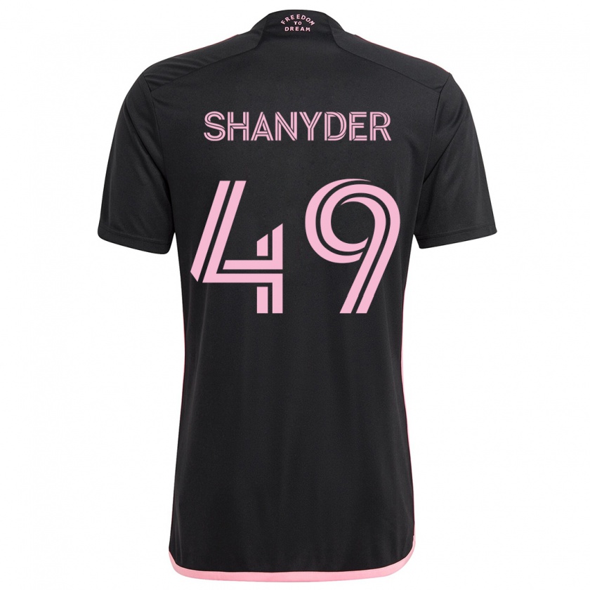 Kandiny Donna Maglia Shanyder Borgelin #49 Nero Kit Gara Away 2024/25 Maglietta