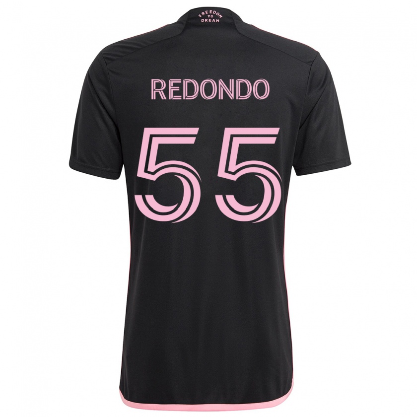 Kandiny Dames Federico Redondo #55 Zwart Uitshirt Uittenue 2024/25 T-Shirt