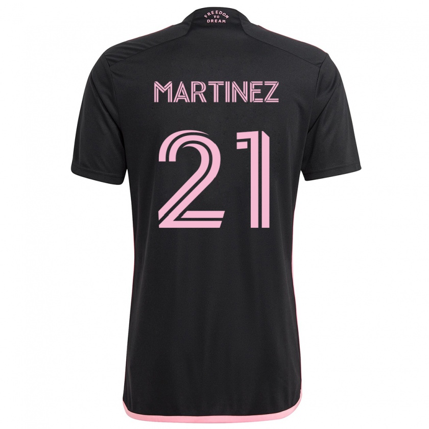 Kandiny Donna Maglia Derrek Martinez #21 Nero Kit Gara Away 2024/25 Maglietta