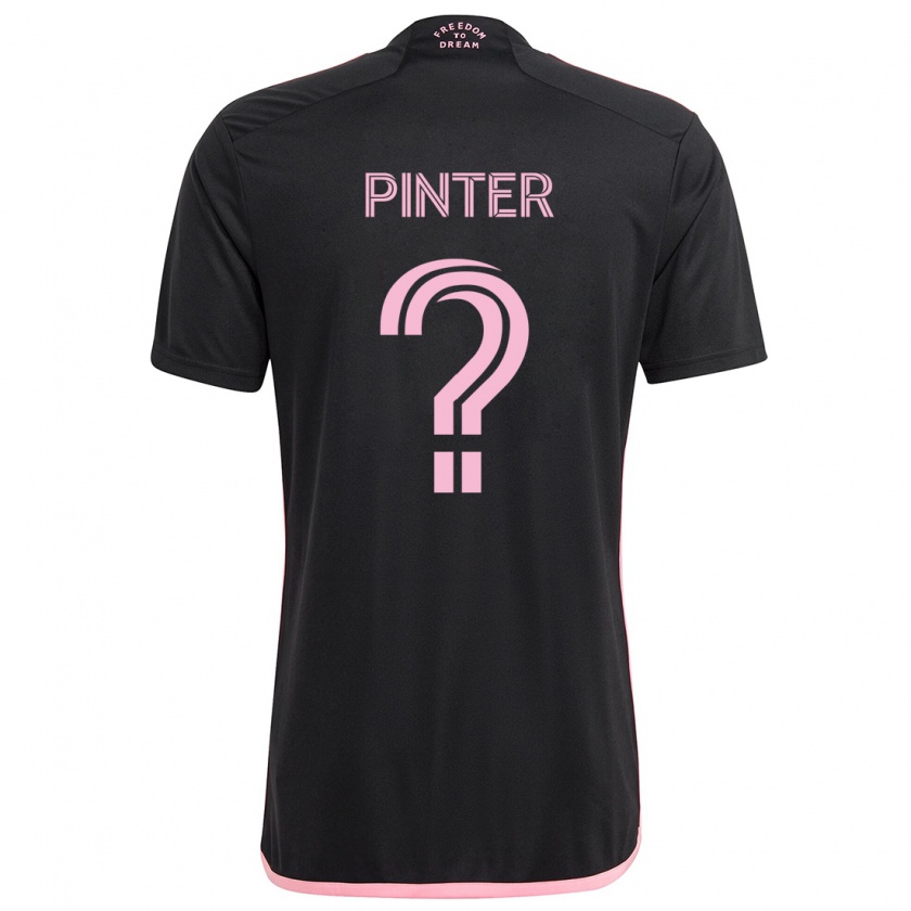 Kandiny Damen Daniel Pinter #0 Schwarz Auswärtstrikot Trikot 2024/25 T-Shirt Österreich