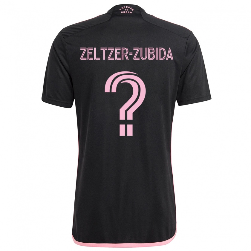 Kandiny Donna Maglia Idoh Zeltzer-Zubida #0 Nero Kit Gara Away 2024/25 Maglietta