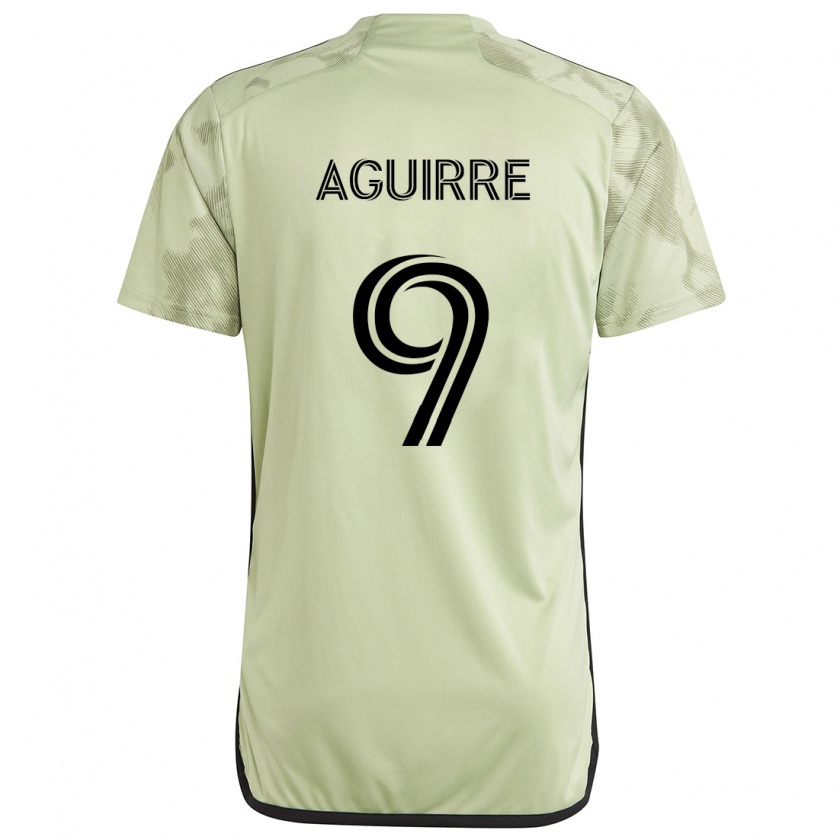 Kandiny Dames Dustin Aguirre #9 Licht Groen Uitshirt Uittenue 2024/25 T-Shirt