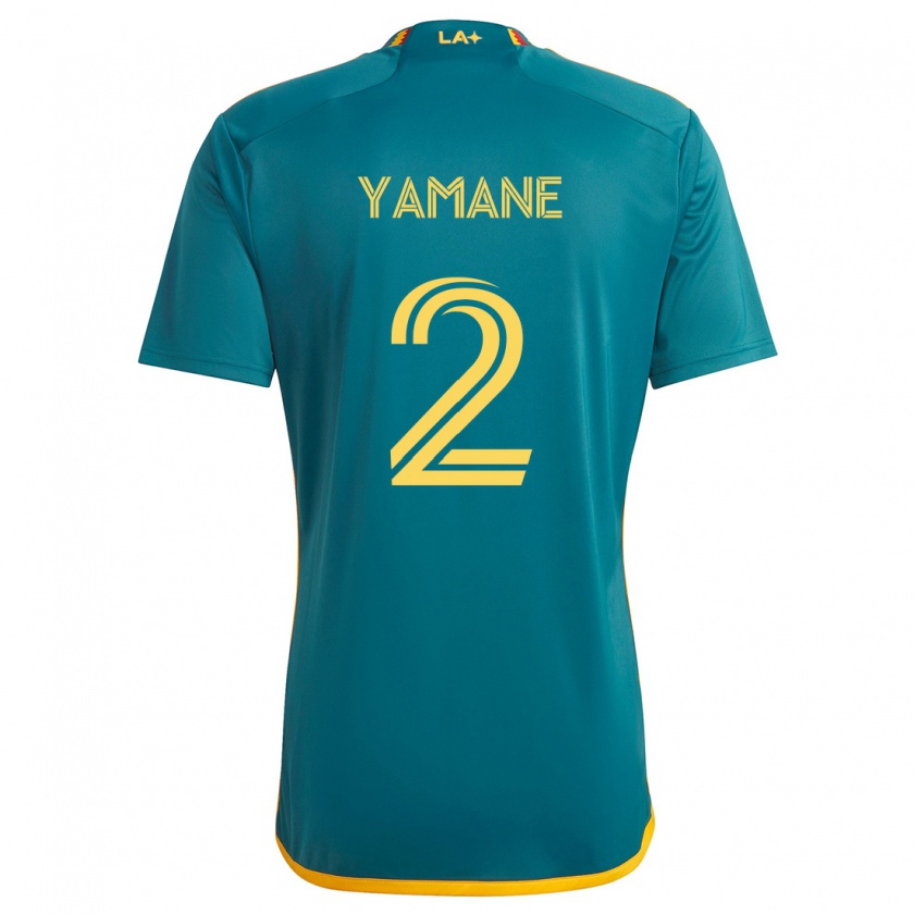 Kandiny Donna Maglia Miki Yamane #2 Verde Giallo Kit Gara Away 2024/25 Maglietta