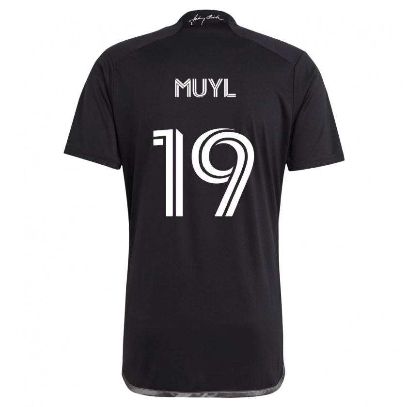 Kandiny Dames Alex Muyl #19 Zwart Uitshirt Uittenue 2024/25 T-Shirt België