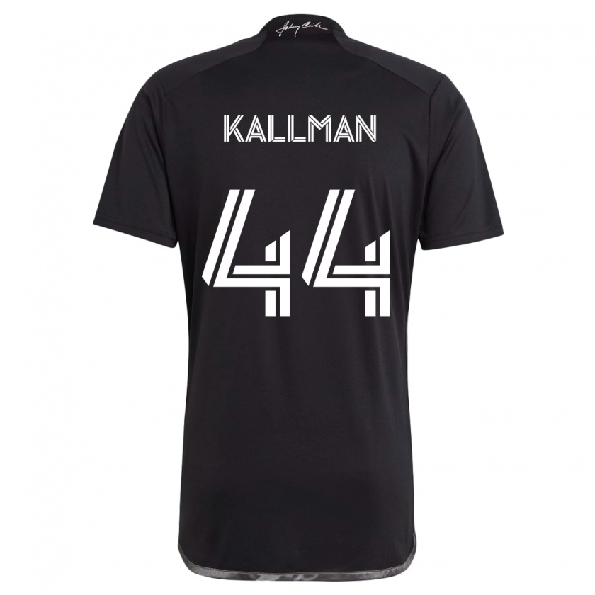 Kandiny Donna Maglia Brent Kallman #44 Nero Kit Gara Away 2024/25 Maglietta