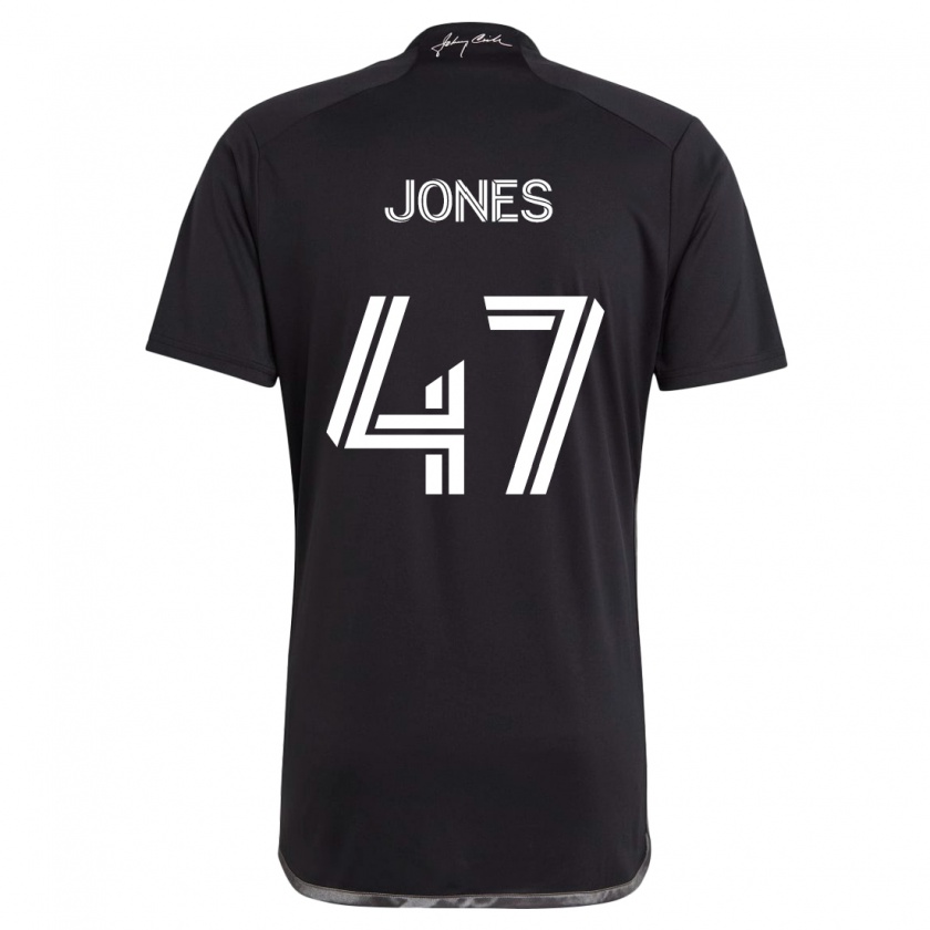 Kandiny Donna Maglia Isaiah Jones #47 Nero Kit Gara Away 2024/25 Maglietta