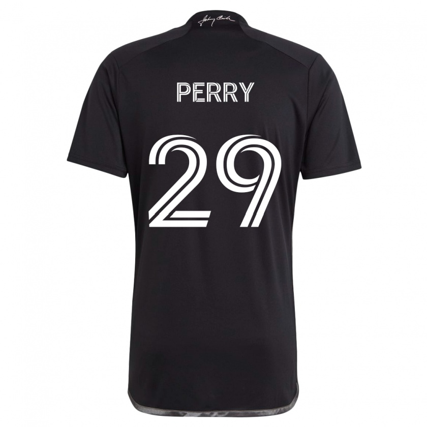 Kandiny Dames Nebiyou Perry #29 Zwart Uitshirt Uittenue 2024/25 T-Shirt België