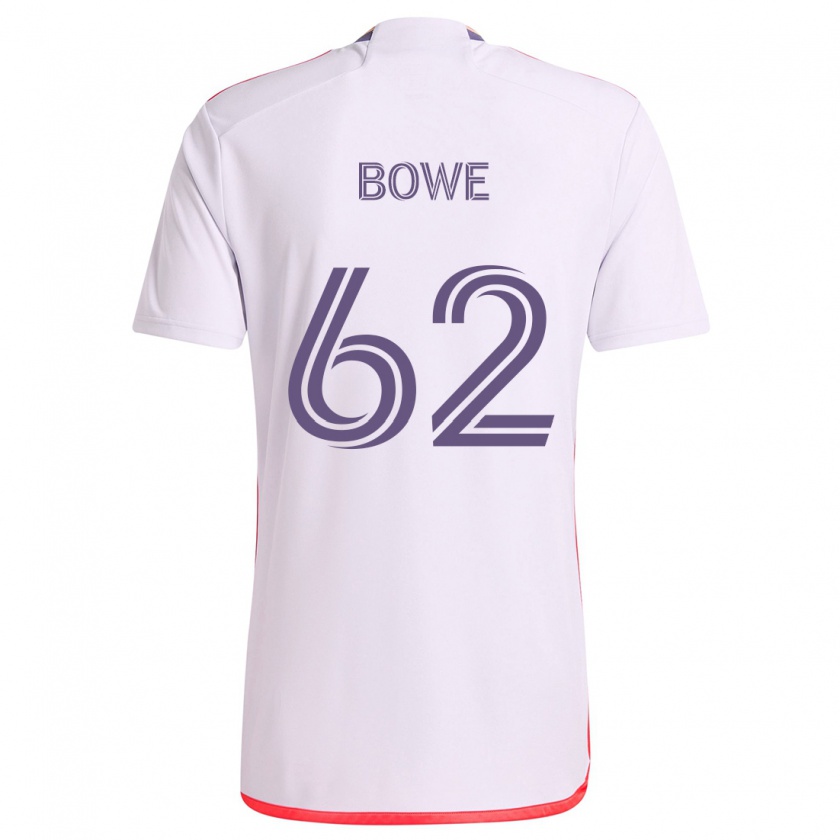 Kandiny Damen Thomas Bowe #62 Weiß Rot Lila Auswärtstrikot Trikot 2024/25 T-Shirt Österreich