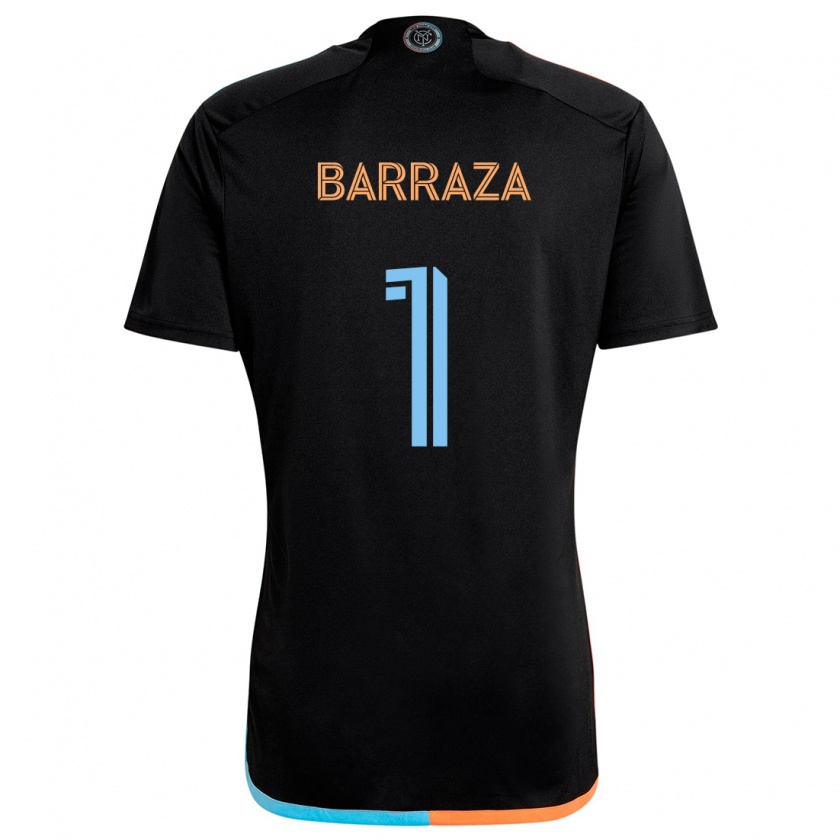 Kandiny Mujer Camiseta Luis Barraza #1 Negro Naranja Azul 2ª Equipación 2024/25 La Camisa