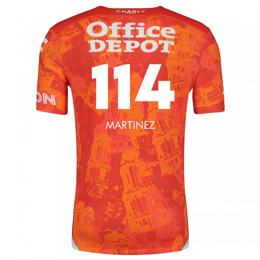 Kandiny Dames Jesús Martínez #114 Oranje Wit Uitshirt Uittenue 2024/25 T-Shirt