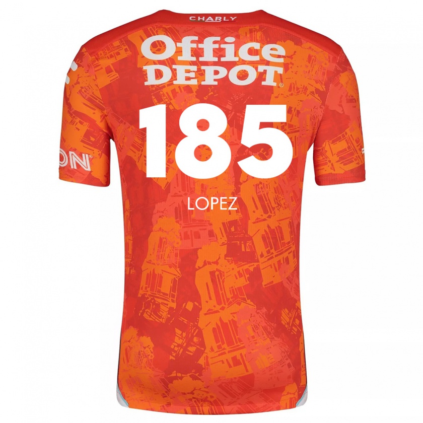 Kandiny Dames René López #185 Oranje Wit Uitshirt Uittenue 2024/25 T-Shirt België