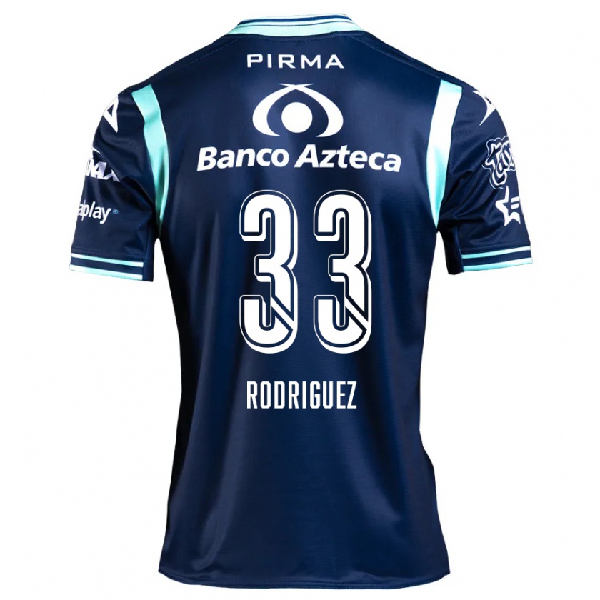 Kandiny Dames Jorge Rodríguez #33 Marineblauw Uitshirt Uittenue 2024/25 T-Shirt