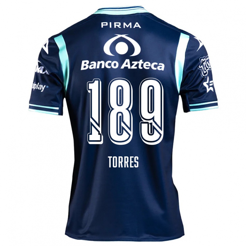 Kandiny Dames Dylan Torres #189 Marineblauw Uitshirt Uittenue 2024/25 T-Shirt