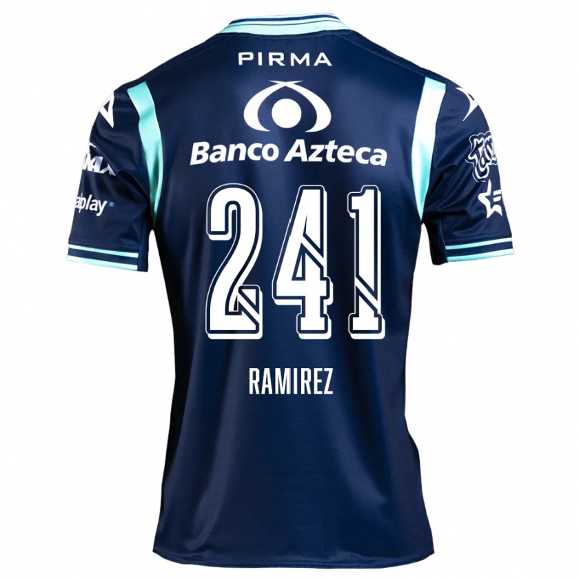 Kandiny Dames Eduardo Ramírez #241 Marineblauw Uitshirt Uittenue 2024/25 T-Shirt