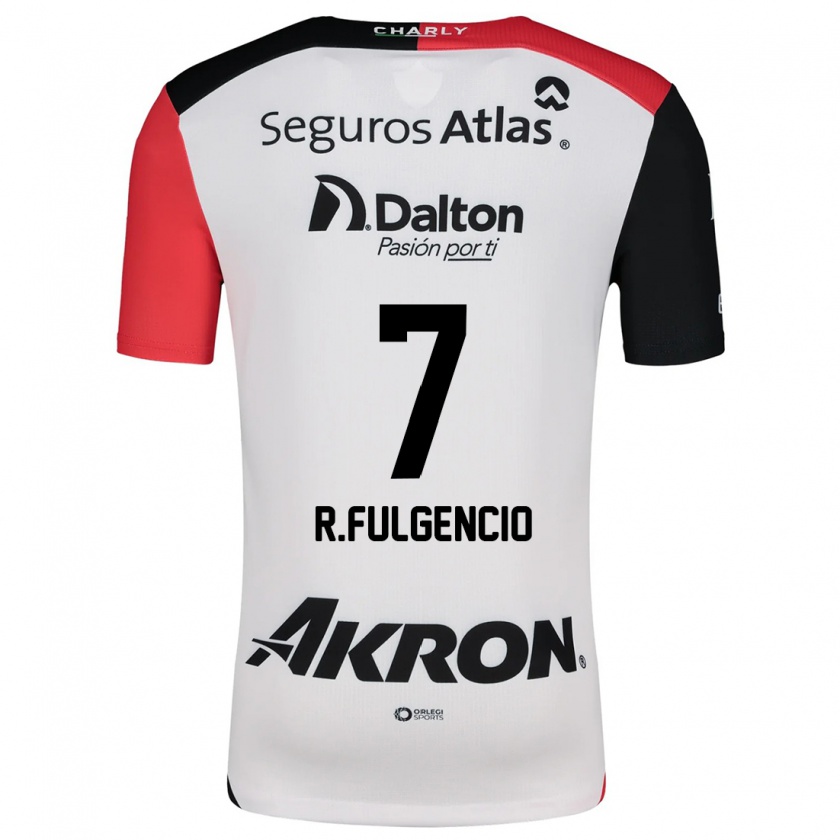 Kandiny Donna Maglia Raymundo Fulgencio #7 Bianco Rosso Nero Kit Gara Away 2024/25 Maglietta