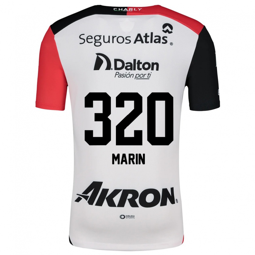 Kandiny Donna Maglia Donato Marín #320 Bianco Rosso Nero Kit Gara Away 2024/25 Maglietta