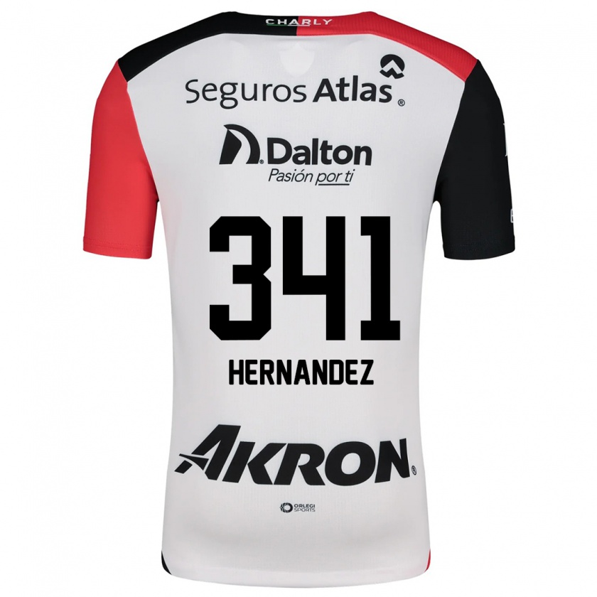 Kandiny Donna Maglia Leonardo Hernández #341 Bianco Rosso Nero Kit Gara Away 2024/25 Maglietta