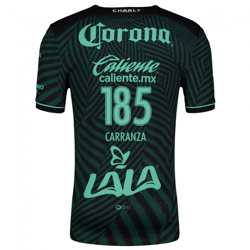 Kandiny Donna Maglia Héctor Carranza #185 Nero Verde Kit Gara Away 2024/25 Maglietta