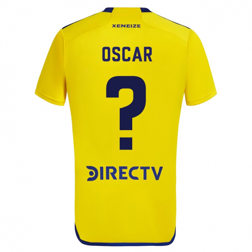 Kandiny Donna Maglia Óscar Romero #0 Giallo Blu Kit Gara Away 2024/25 Maglietta